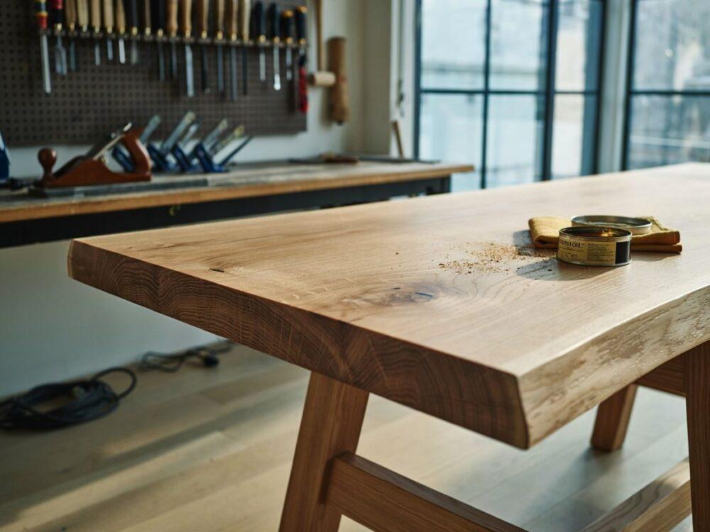 drewniana ława dębowa artisan