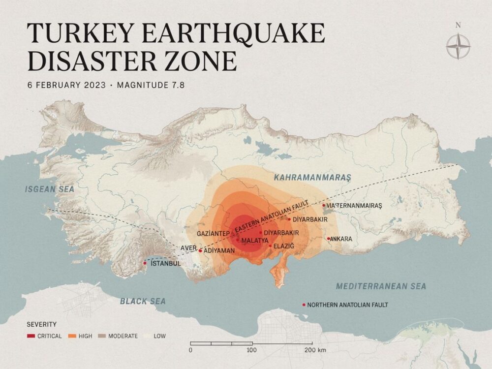 Trzęsienie ziemi w Turcji mapa lokalizacji i zagrożeń sejsmicznych