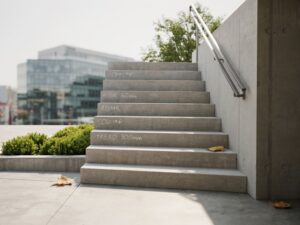 standardowe rozmiary schodów betonowych